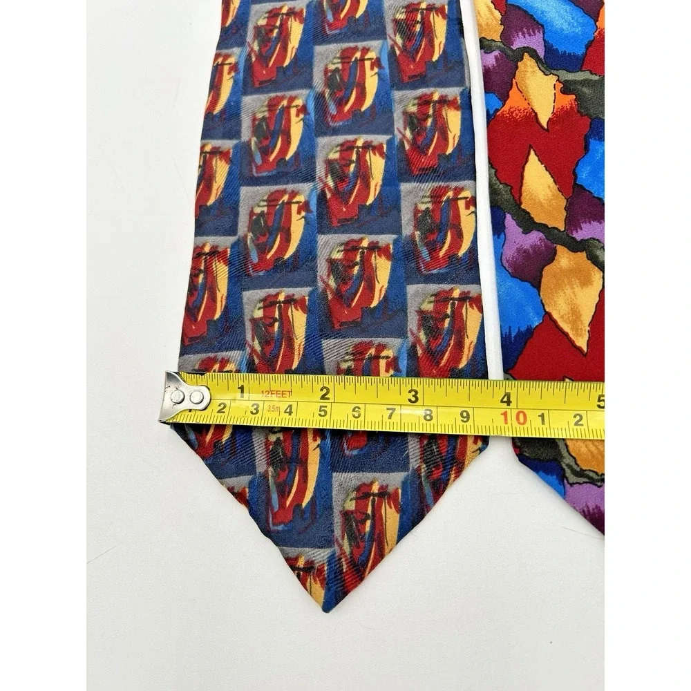 Jerry Garcia Ties Lot Of 2 Silk‎ Blue Mountain & Stonehenge Grateful Dead